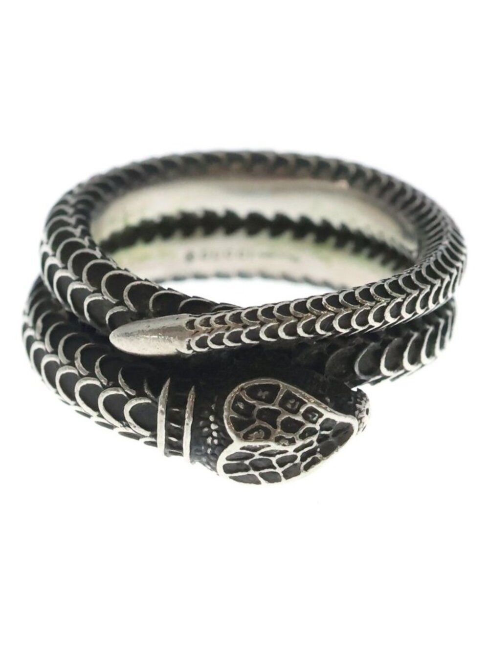 Gucci Garden Snake Ring Silver